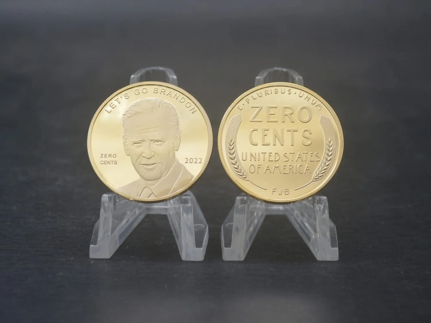 2024 Let's Go Brandon Zero Cents Biden FJB Coin