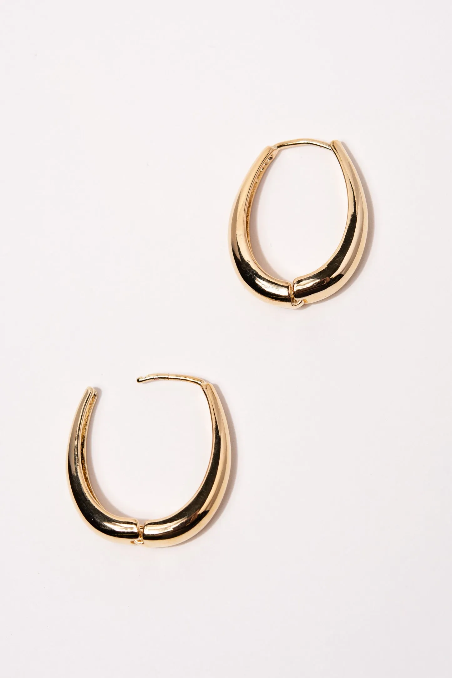 Alana Knocker Plated Hoop Earrings