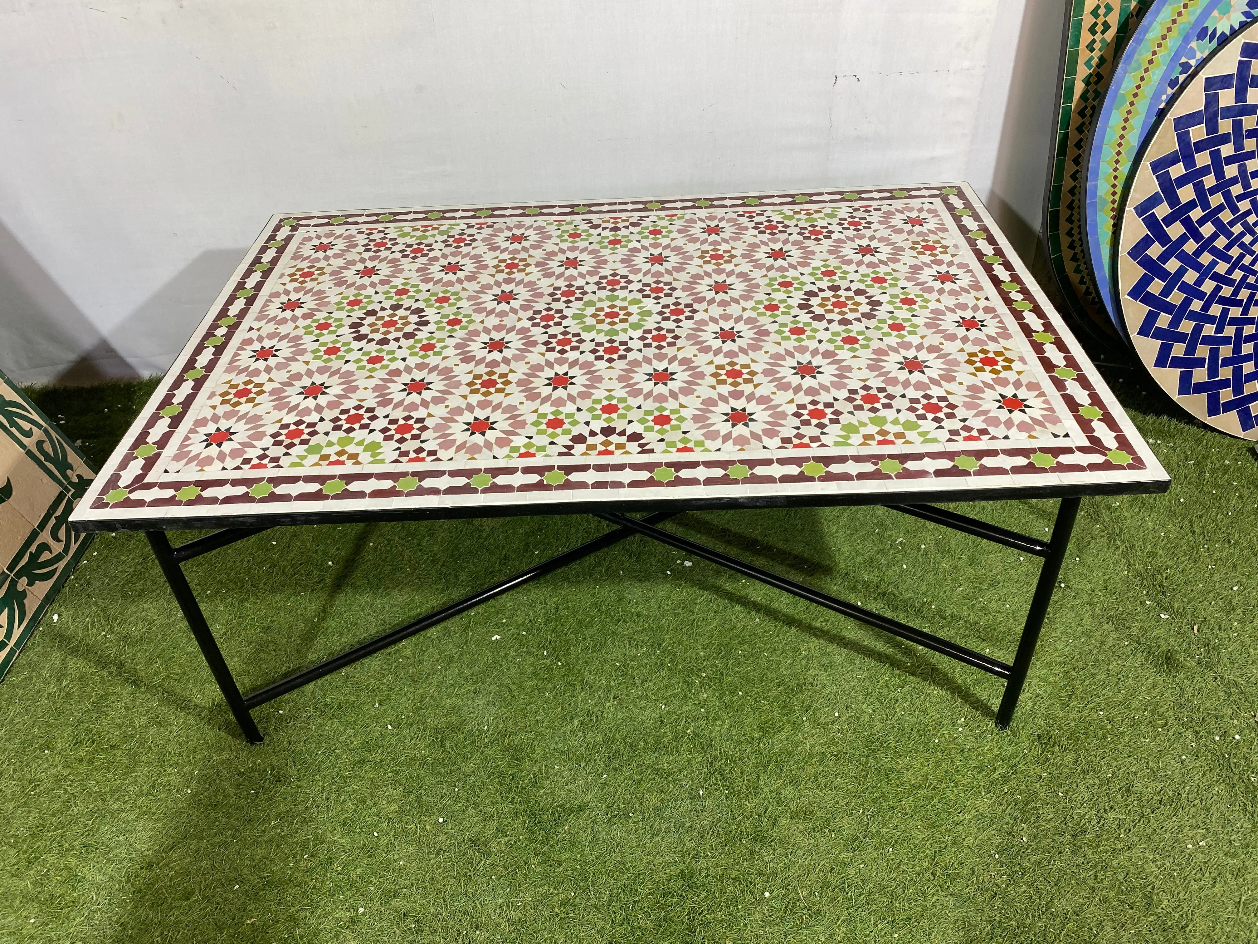 Amazing mosaic Table Moroccan for outdoor & indoor, pink mosaic Table 100% handcrafted, included shipping