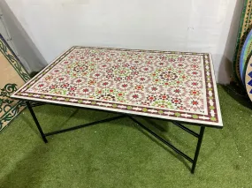 Amazing mosaic Table Moroccan for outdoor & indoor, pink mosaic Table 100% handcrafted, included shipping