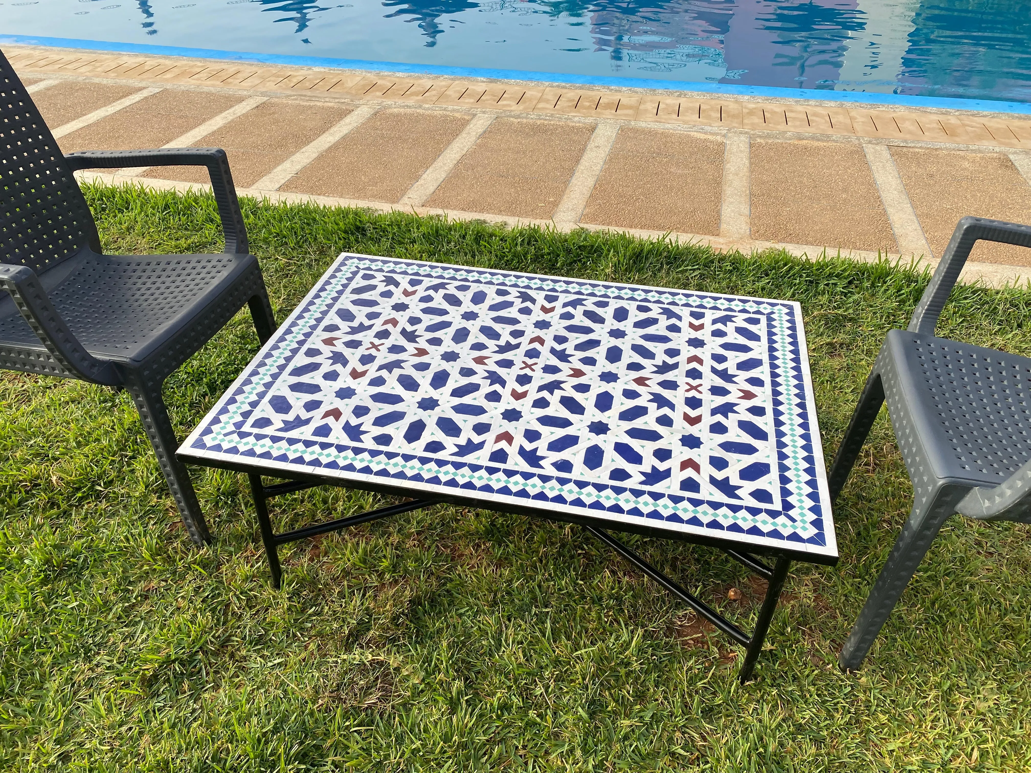 Amazing mosaic Table Moroccan for outdoor & indoor, Summer mosaic Table 100% handcrafted, included shipping