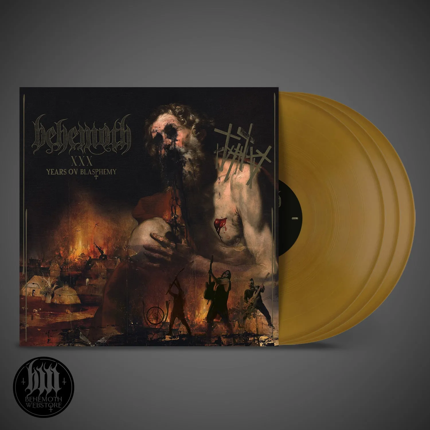 Behemoth - XXX Years Ov Blasphemy Vinyl Gold - Trifold (3LP) - Limited Signed Edition