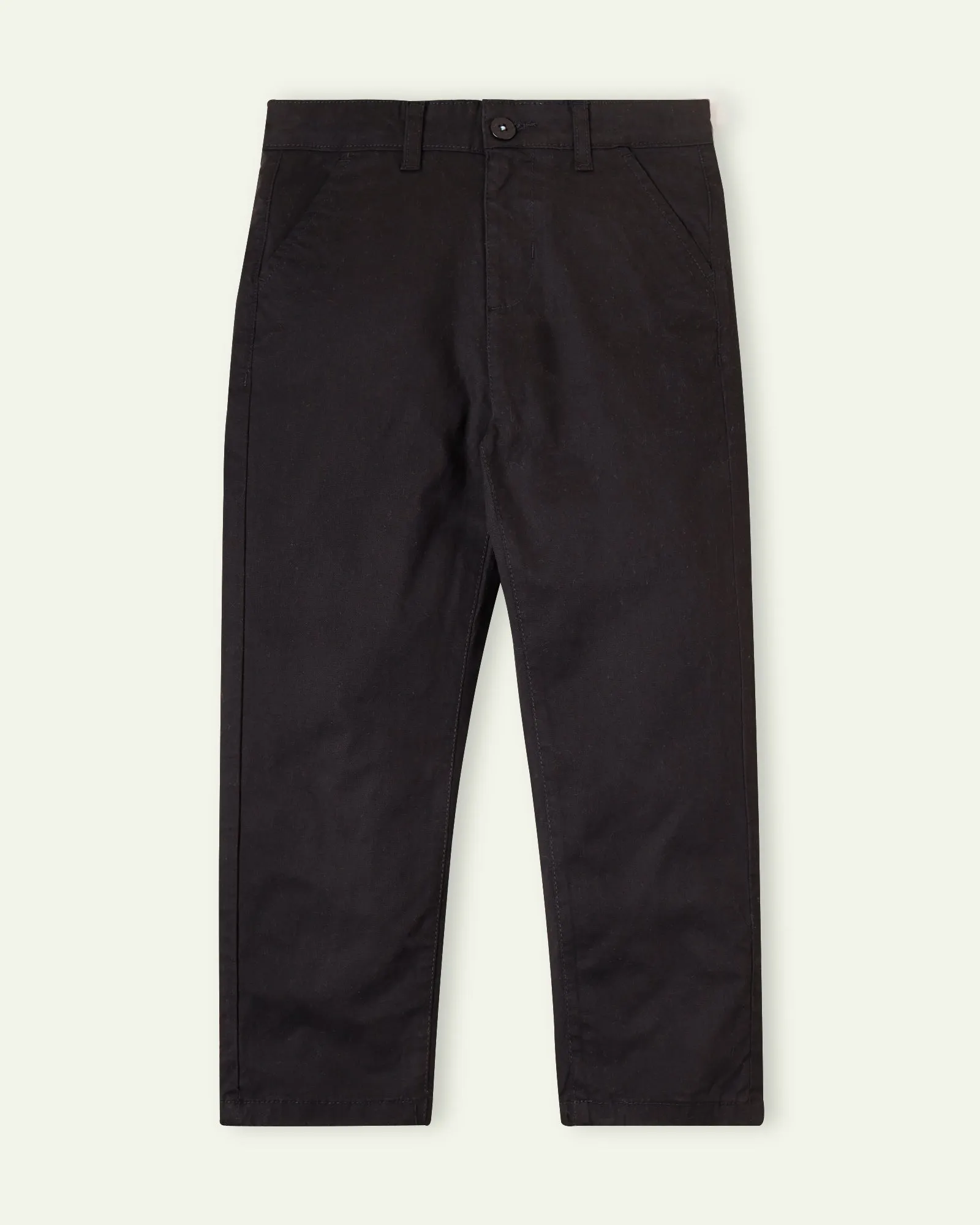 Black Regular Fit Chinos