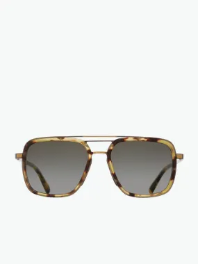 Cutler and Gross Aviator Tortoiseshell Gold Metal Sunglasses