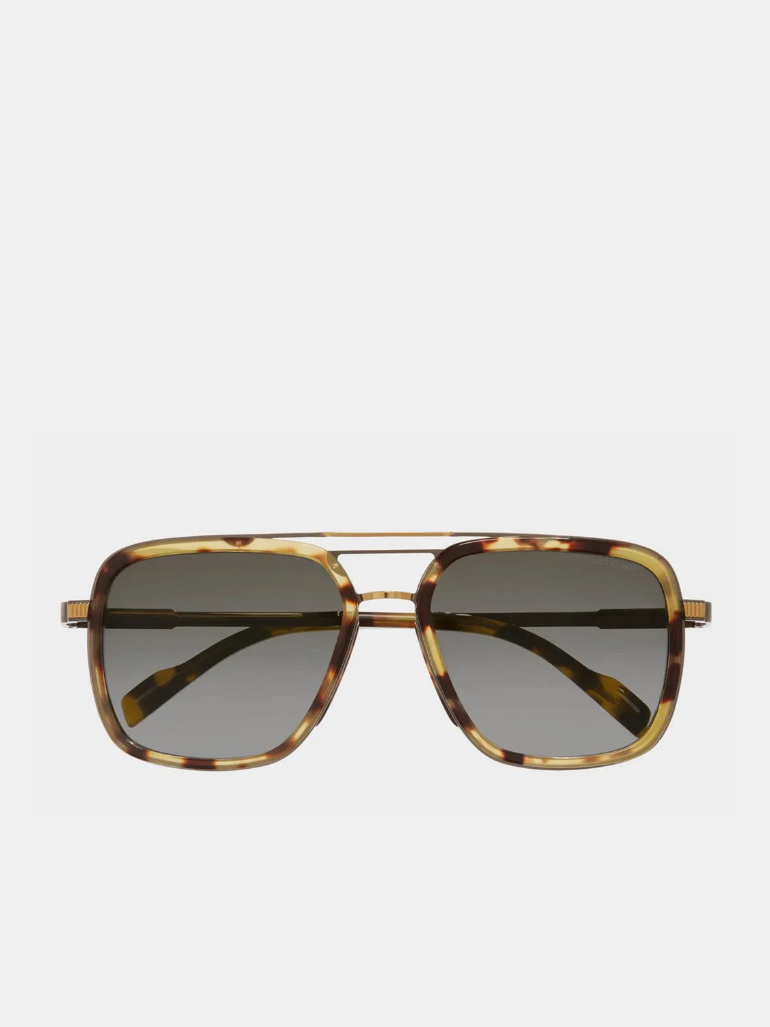 Cutler and Gross Aviator Tortoiseshell Gold Metal Sunglasses