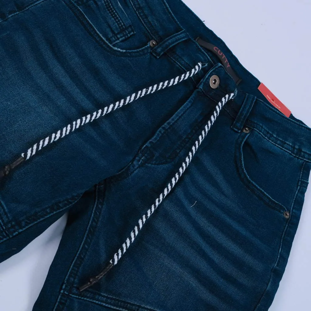 Cutty Tempo Indigo Blue Jean Shorts