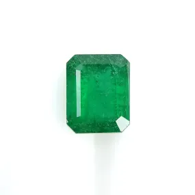 EMERALD Gemstone Normal Cut : 1.24cts Natural Untreated Unheated Green Emerald Octagon Shape 7*6mm (With Video)