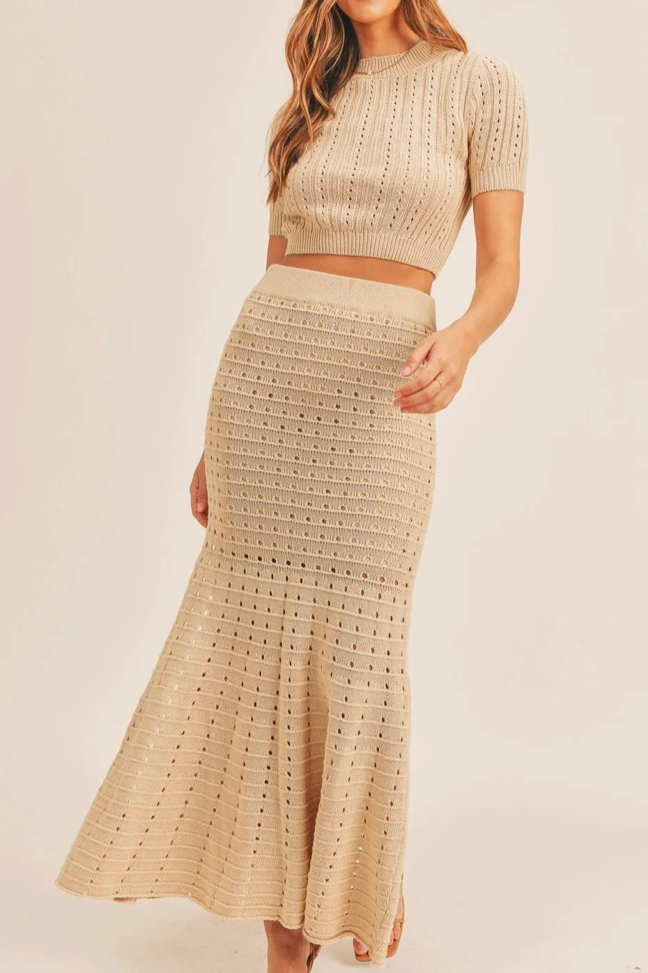 EMLYN CREAM SKIRT