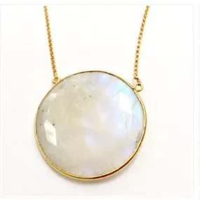 Full moon moonstone necklace from Karlita Designs