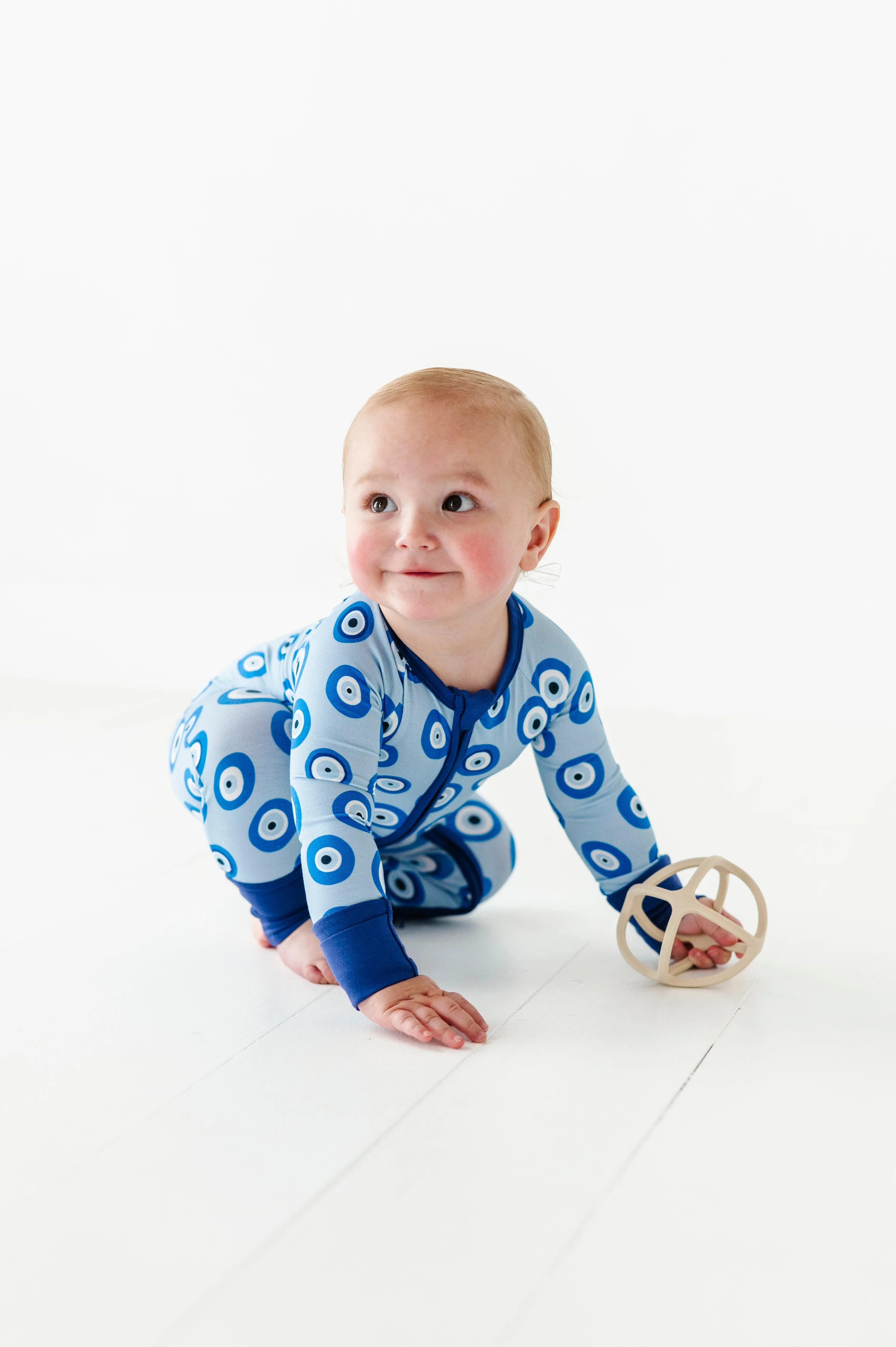 Greek Eyes Baby Bamboo Pajamas