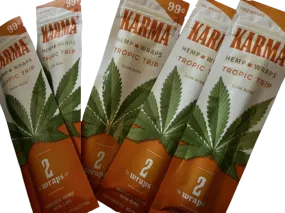 Karma Hemp Organic Natural 2 Wraps Per Pack Tropic Trip Flavor