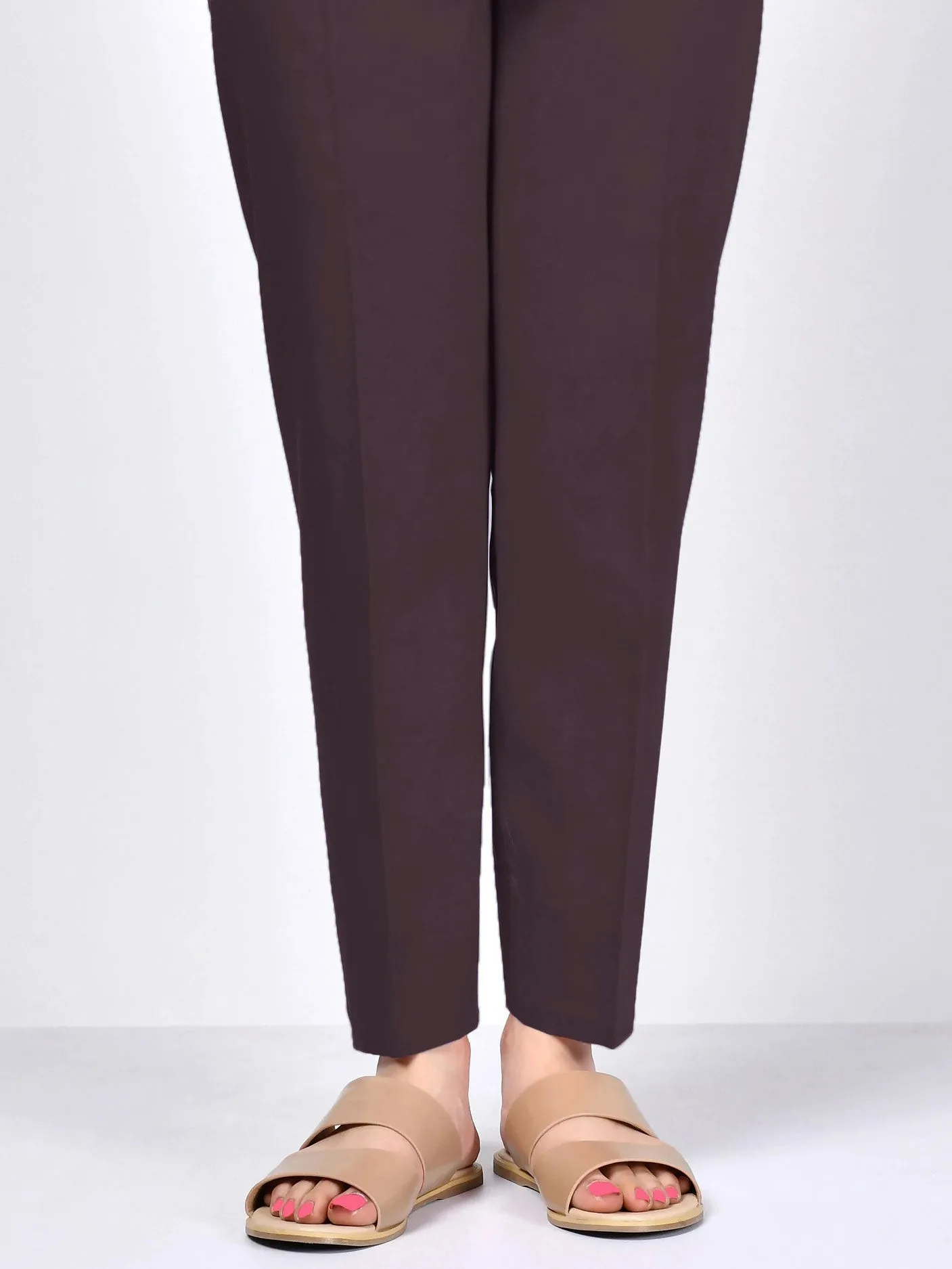 Limelight Chocolate Brown Cambric Trouser (P6099TR)