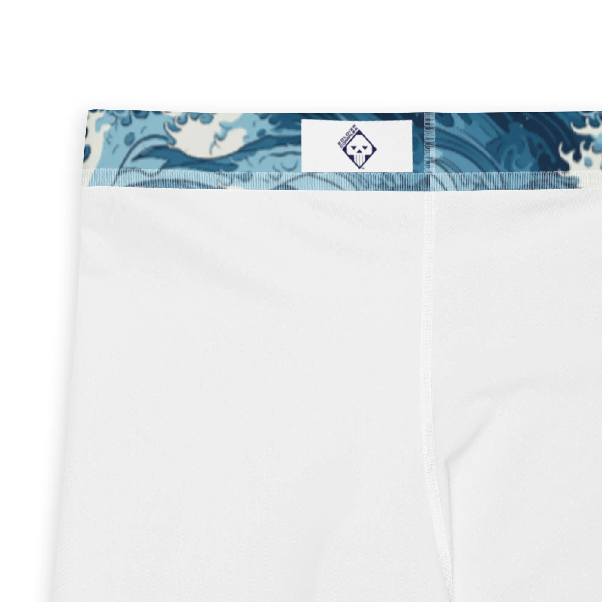 Men's Athletic Leggings - The Great Wave Off Kanagawa 001