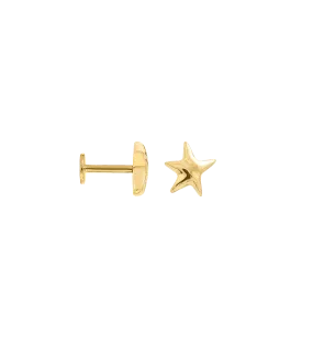 Mesmerising Star Piercing Front 14K