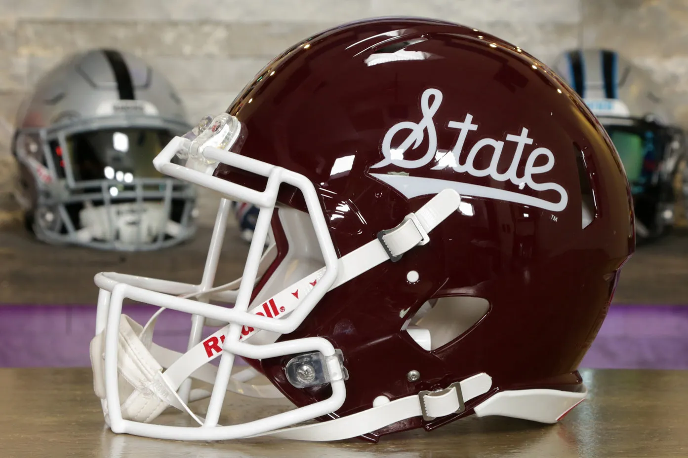 Mississippi State Bulldogs - Riddell Speed Authentic Helmet - Script