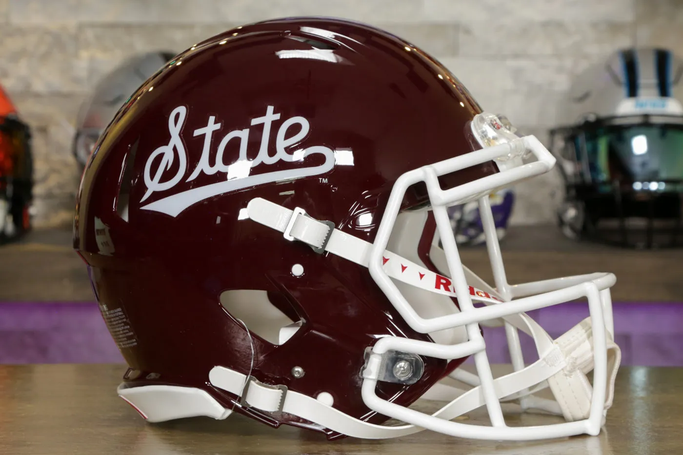 Mississippi State Bulldogs - Riddell Speed Authentic Helmet - Script