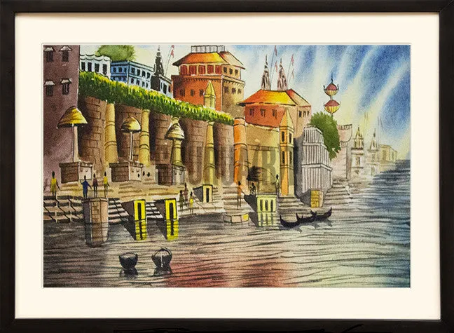 Painting of Benares Ghat