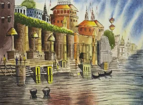 Painting of Benares Ghat