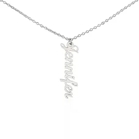 Personalized Name Necklace, Vertical