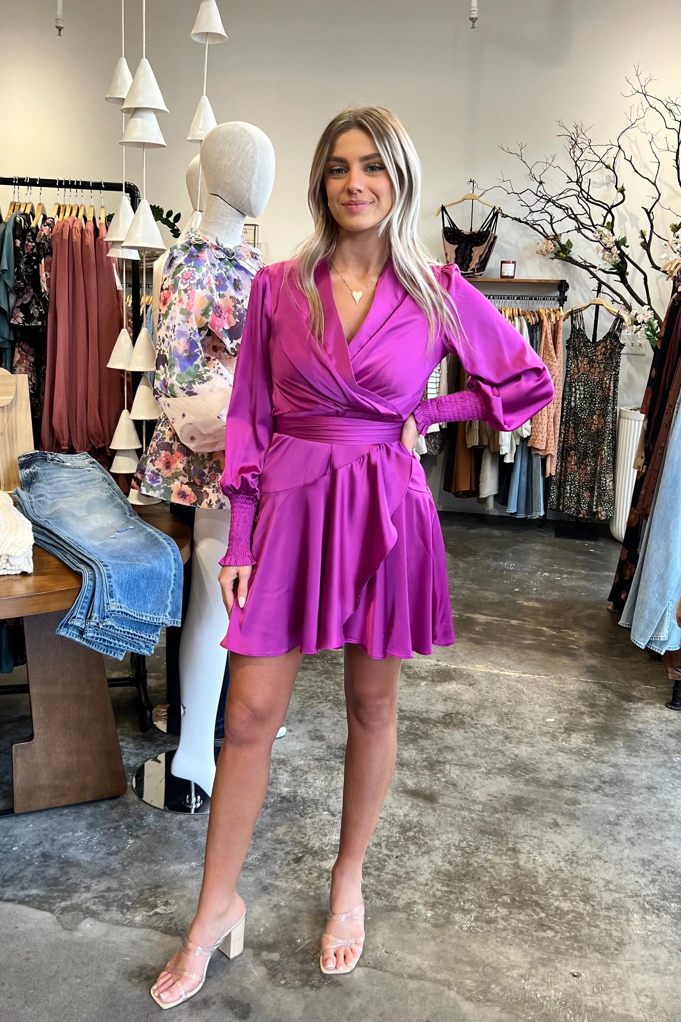 TIANI WRAP DRESS