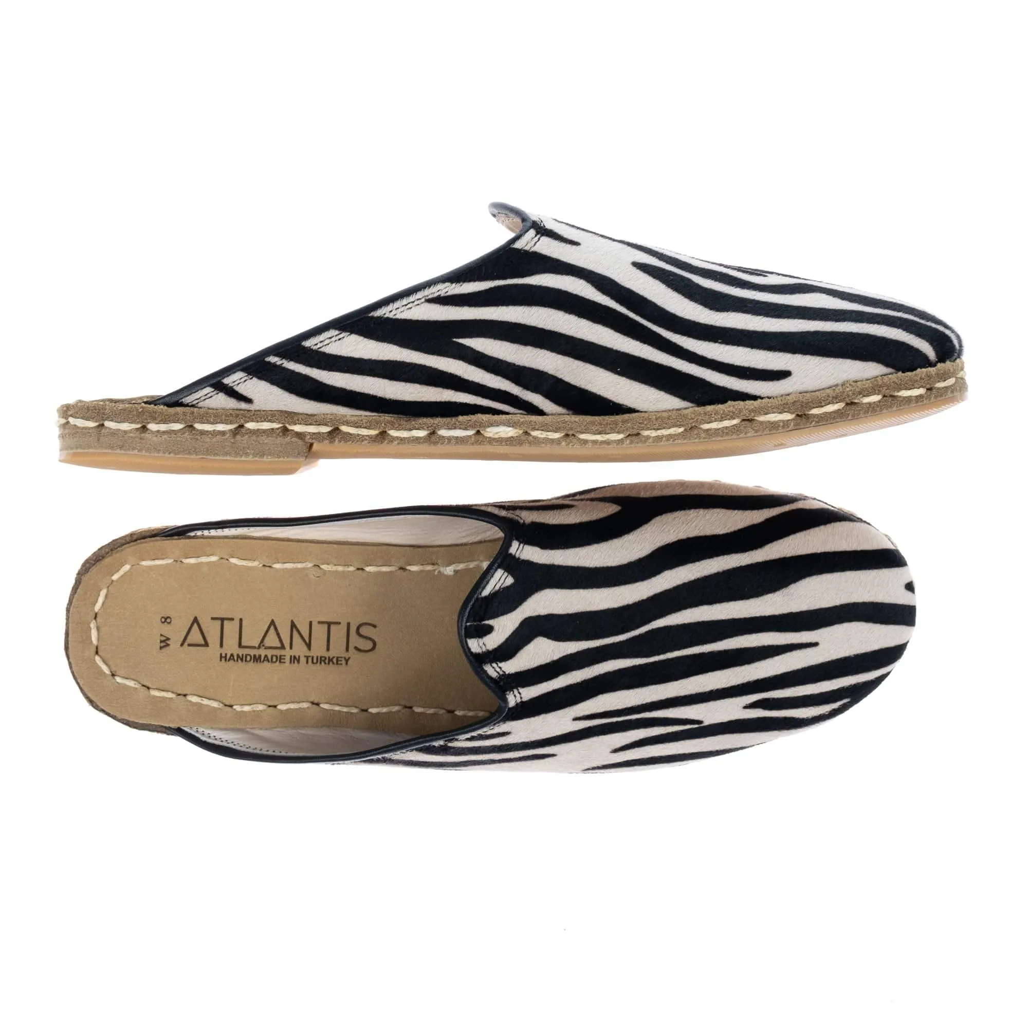 Women's Zebra Slippers